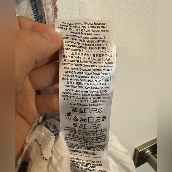 Guess Cotton Wrap Mini Dress - Picture 8 of 8